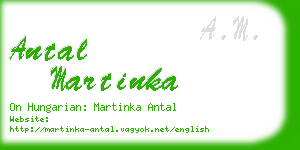 antal martinka business card